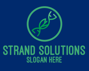 Nature DNA Strand  logo design