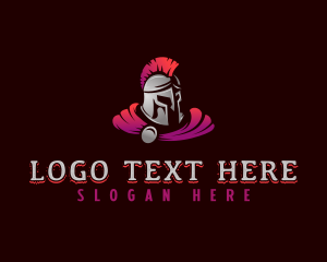 Spartan Warrior Armor logo design