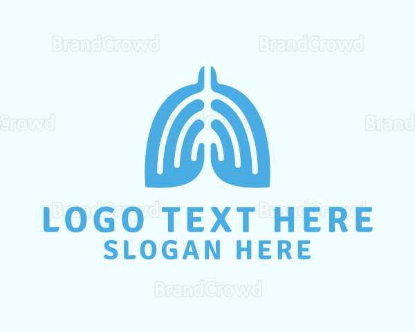 Medical Hands Lungs Logo
