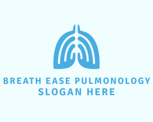Pulmonology - Medical Hands Lungs logo design