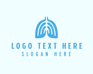 Lung Doctor - Medical Lungs Organ logo design