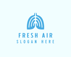 Medical Lungs Organ logo design