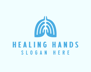 Medical Lungs Organ logo design