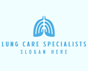 Medical Lungs Organ logo design