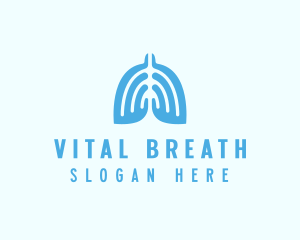 Lung - Medical Lungs Organ logo design