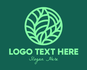 Round - Green Botanical Garden logo design