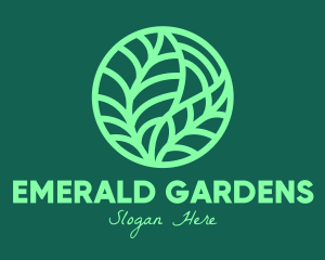 Green Botanical Garden logo design