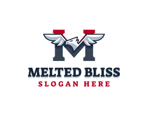 Patriot Bird Politics Letter M logo design