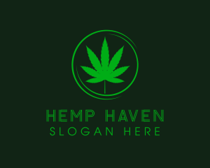 Ganja Herbal Leaf logo design