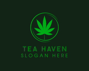 Ganja Herbal Leaf logo design