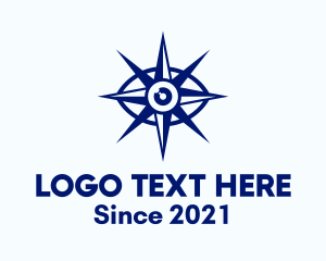 Nautical - Blue Eye Compass logo design