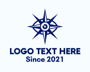 Expedition - Blue Eye Compass logo design