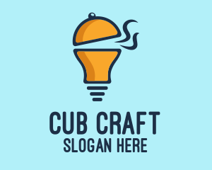 Cloche Light Bulb logo design