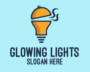 Cloche Light Bulb logo design