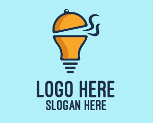 Cloche Light Bulb logo design