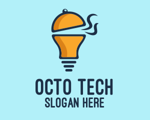 Cloche Light Bulb logo design