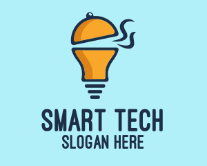 Smart - Cloche Light Bulb logo design