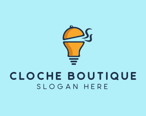 Cloche Light Bulb logo design