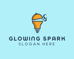 Cloche Light Bulb logo design