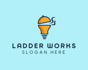 Cloche Light Bulb logo design