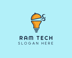 Cloche Light Bulb logo design