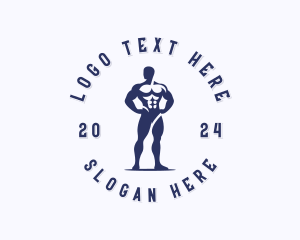 Weightlifter - CrossFit Muscle Trainer logo design