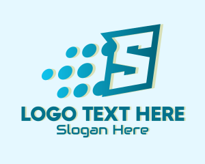 Telecom - Modern Tech Letter S logo design