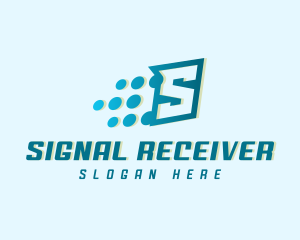 Modern Tech Letter S logo design