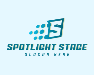 Modern Tech Letter S logo design