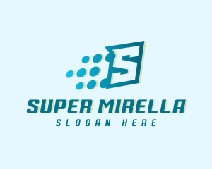 Modern Tech Letter S logo design