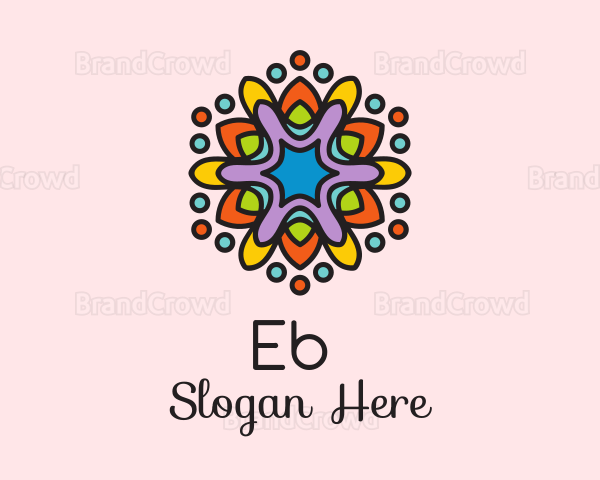 Colorful Spring Flower Logo