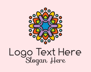 Tile - Colorful Spring Flower logo design