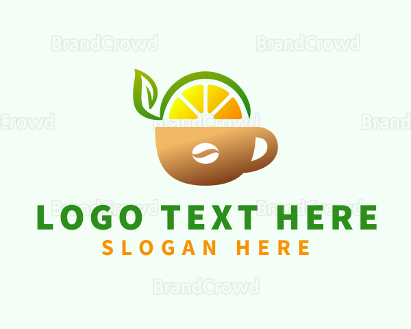 Fruit Juice Coffee Drink Logo