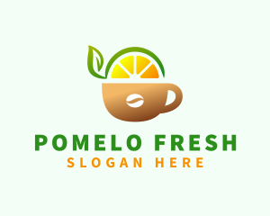 Pomelo - Fruit Juice Coffee Drink logo design