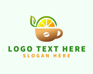 Lemon - Fruit Juice Coffee Drink logo design