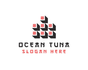 Tuna - Tuna Sushi Roll logo design