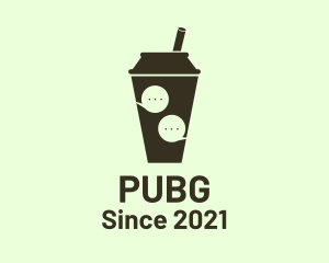 Cafe - Talk Bubble Tea logo design