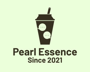 Pearl - Talk Bubble Tea logo design