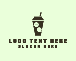 Boba - Talk Bubble Tea logo design