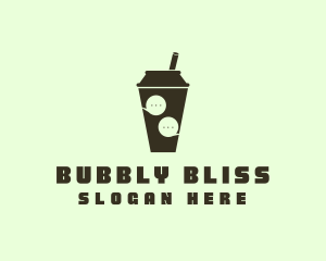 Talk Bubble Tea  logo design