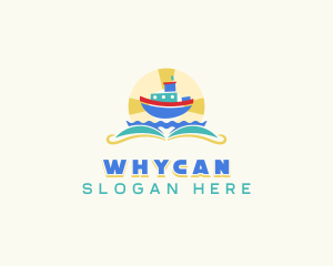 Book - Toy Boat Daycare logo design
