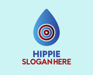 Water Drop Target Logo