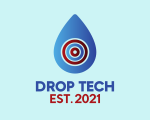 Drop - Water Drop Target logo design