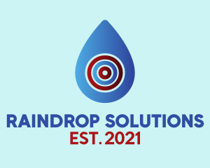 Drop - Water Drop Target logo design