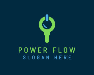 Search Power Technology logo design