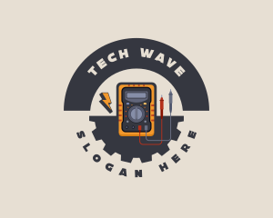 Electronic - Electrical Multimeter Tool logo design