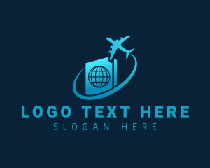 Travel - Passport Plane Travel logo design