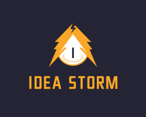 Electric Lightning Bolt logo design