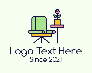 Plant - Home Lounge Furniture logo design