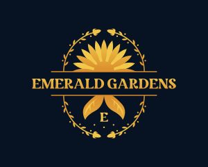 Stylish Flower Garden logo design